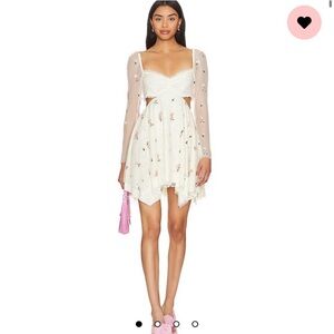 Majorelle Keilah Mini Dress in Ivory